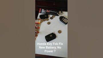 KEY FOB- FIXED- NO RED LIGHT after new battery, Solved Honda problem Accord, Civic CRV Pilot Odyssey