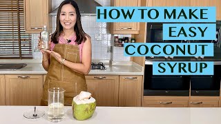 EASY COCONUT SYRUP  GUARANTEED NO CRYSTALLIZATION: FOR COFFEE, TEA AND COCONUT DRINKS
