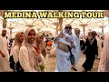 Medina walking tour inside masjid al nabawi and downtown  saudi arabia 2024