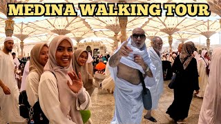 Medina Walking Tour Inside Masjid Al Nabawi and Downtown | Saudi Arabia 2024