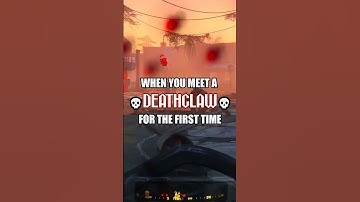 When you meet a DEATHCLAW for the FIRST TIME in Fallout 4