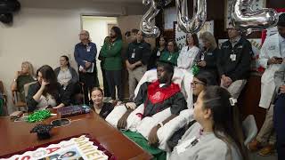 UHealth Patient Graduates After Life-Saving Brain Surgery