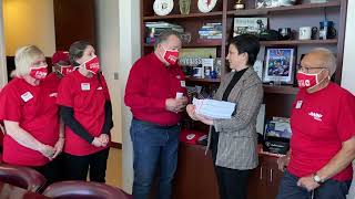 Delivering Rx petitions to Sen. Jacky Rosen