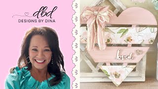 Hobby Lobby Wooden Heart Makeover