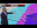 Snow expected Sunday through Monday