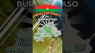🇧🇫Population Density map of Burkina Faso.