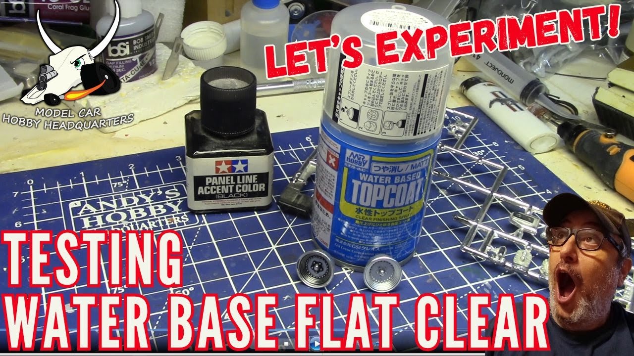 Mr. Hobby Water Base Clear Matt Over Chrome With Panel Liner Test Ep. 469