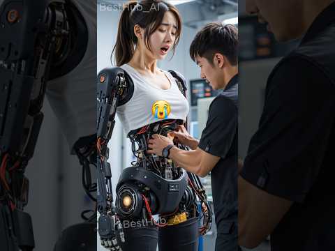 Humanoid Robot was very surprised by his reaction #aiart #robot #humanoid