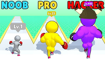 NOOB vs PRO vs HACKER in Level Up Runner