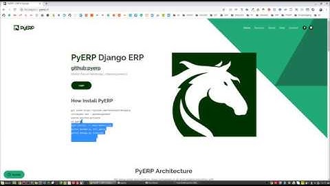 PyERP - ERP Gratis ( Django Python )  - 1.28 Instalando