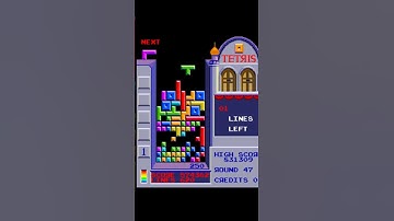 Tetris Level 47 – Classic Arcade Gameplay#shorts