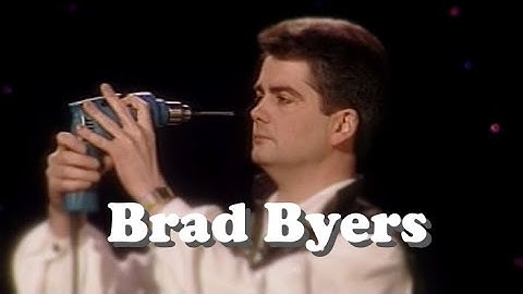 Brad Byers performs his sword swallowing act