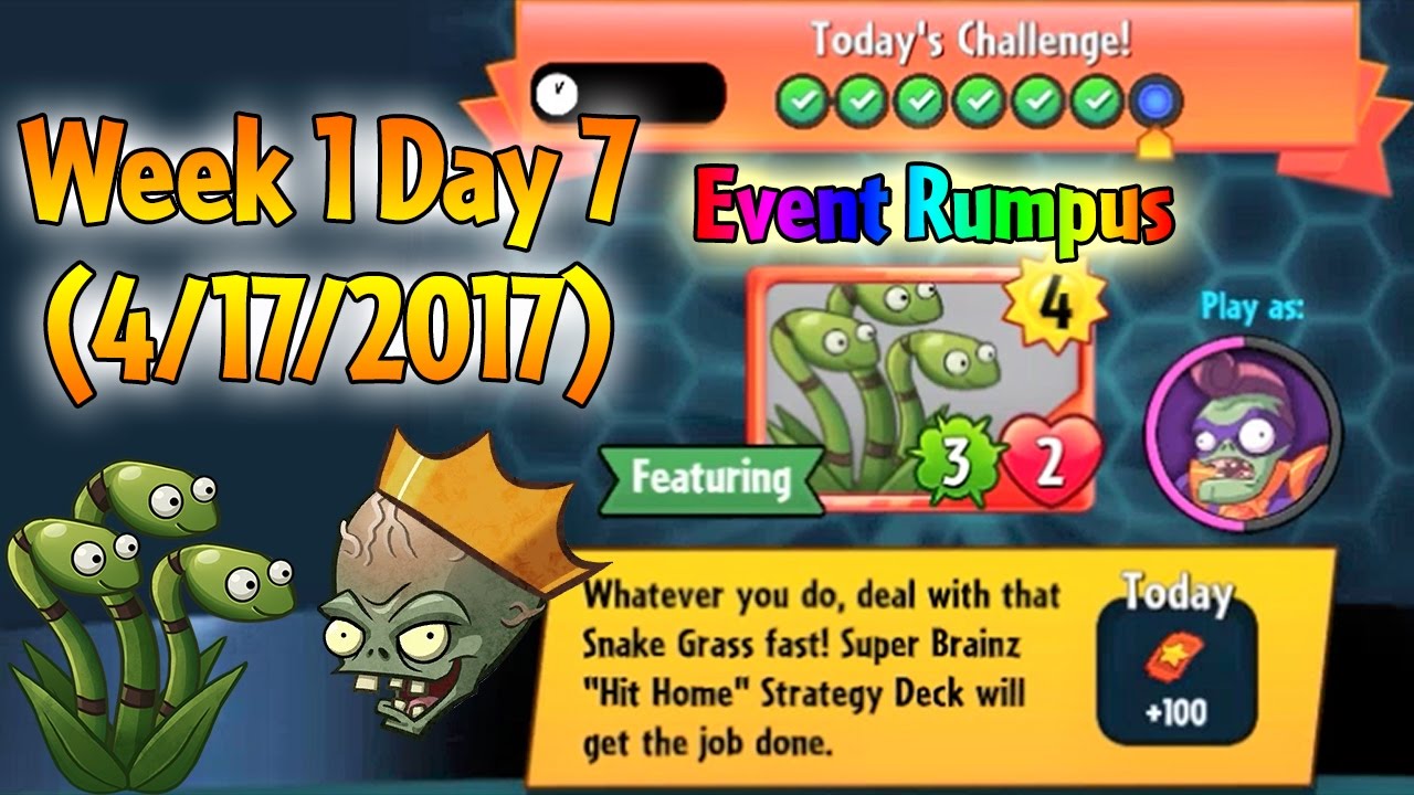 Plants vs. Zombies: Heroes - Daily Challenge: Week 1 Day 7 (4/17/2017