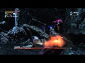 Bloodborne:Stake Driver charged attack 5 hit Kill Amygdala Depth 5 Cursed
