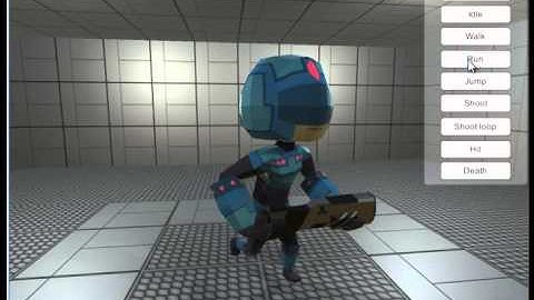 Cyborg Army James 3d model animated - Unity asset store