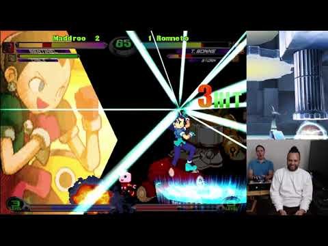 MvC2: Tron vs Sentinel - Corner Throw Battle (3 Throws + 1 Tech) to LR [Romneto vs Maddroo] 11.11.25