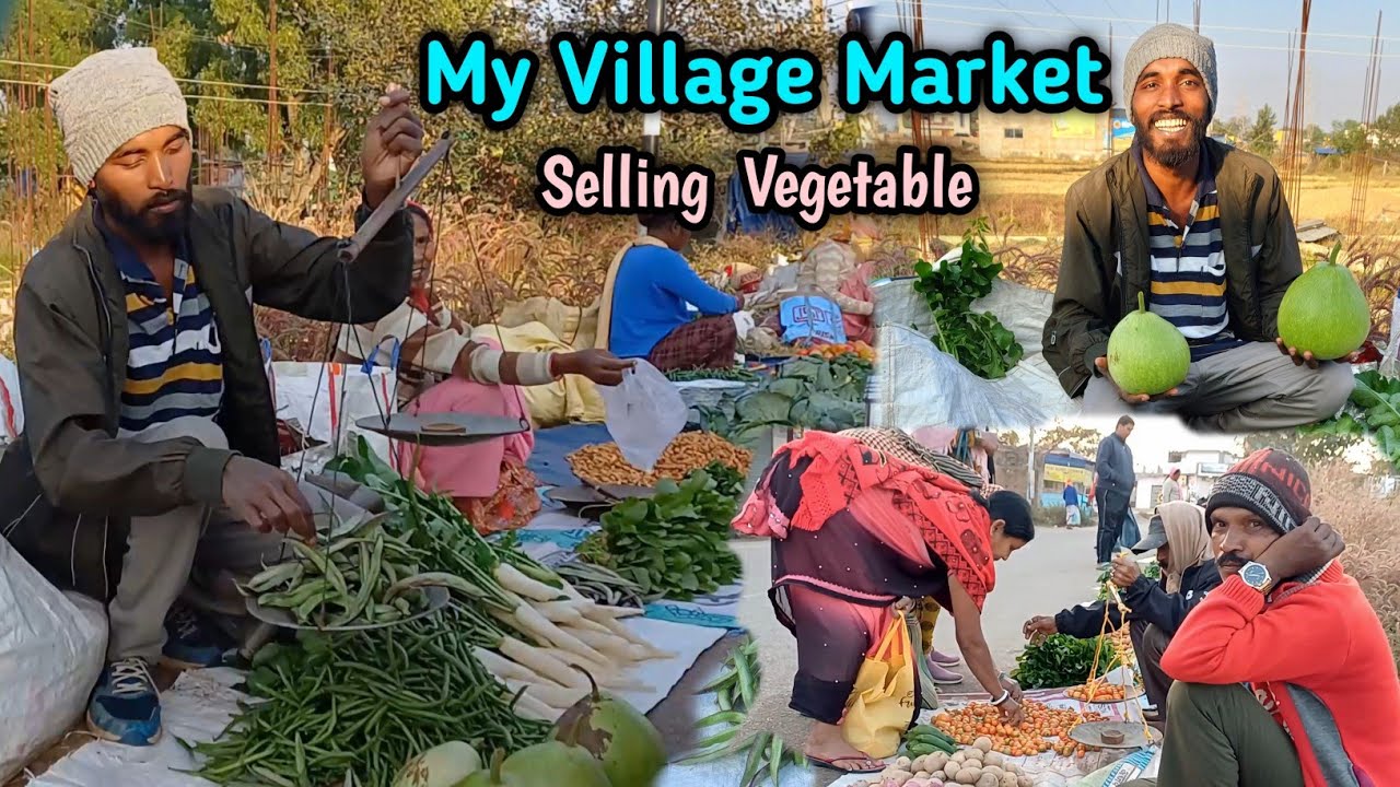 अपना गांव में Local Organic vegetable Selling🍅🥕 //Ranchi Raja  // Raja Oraon