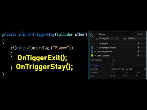 How to use OnTriggerStay || Exit Function || Unity 3D Tutorial ...