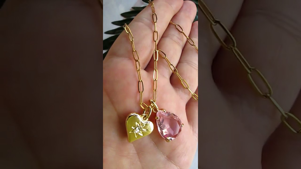 gold heart charm 