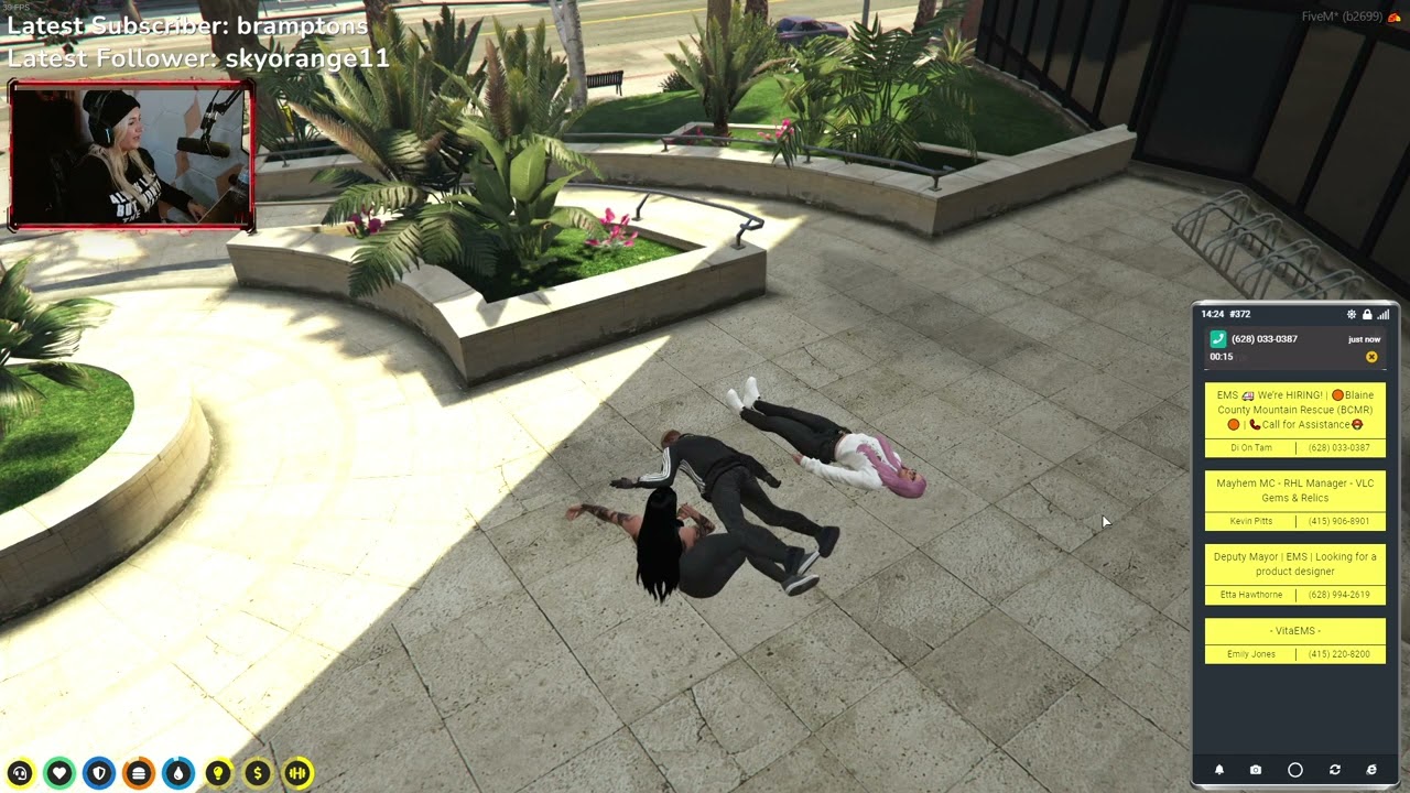 BELLA Calls EMS From Yellowpages | NoPixel Mandem Records MDMR