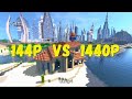 Minecraft 144p vs 240p vs 360p vs 480p vs 720p vs 1080p vs 1440p