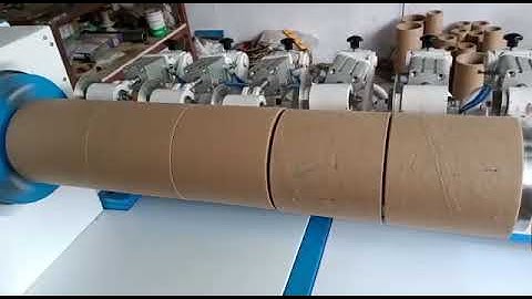 Máy Cắt ống lõi giấy tự động, cắt ống dày