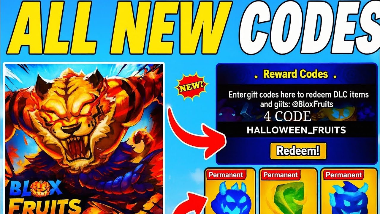 🔥 Blox Fruits Codes 2025 | Redeem All New Codes for Gems, EXP & Rewards ...
