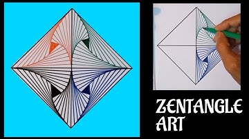 ZENTANGLE ART | RELAXING ART | #geometric #geometricart #geometricpatterns #zentangle #zentangleart