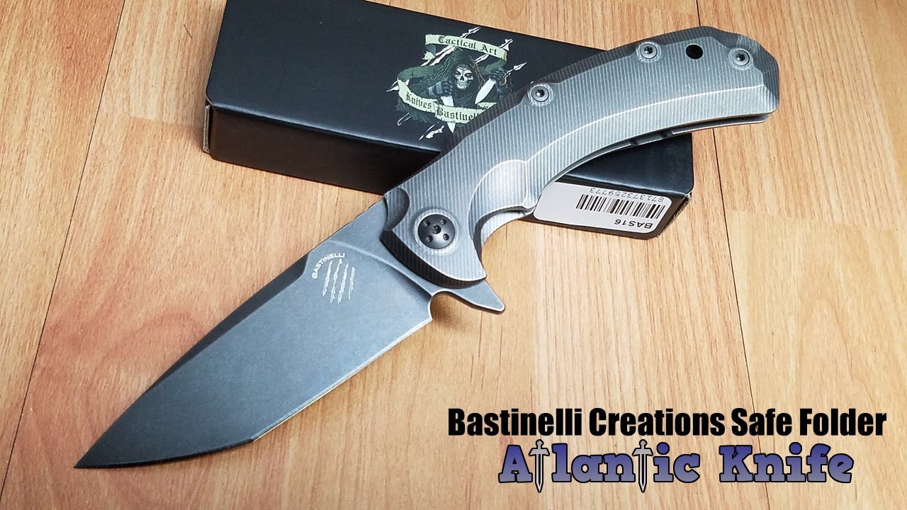 BASTINELLI CREATIONS SAFE FOLDER FRAMELOCK D2 TOOL STEEL FOLDING POCKET KNIFE 16