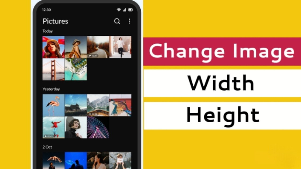 View Width Android How to change image width and height on android - YouTube