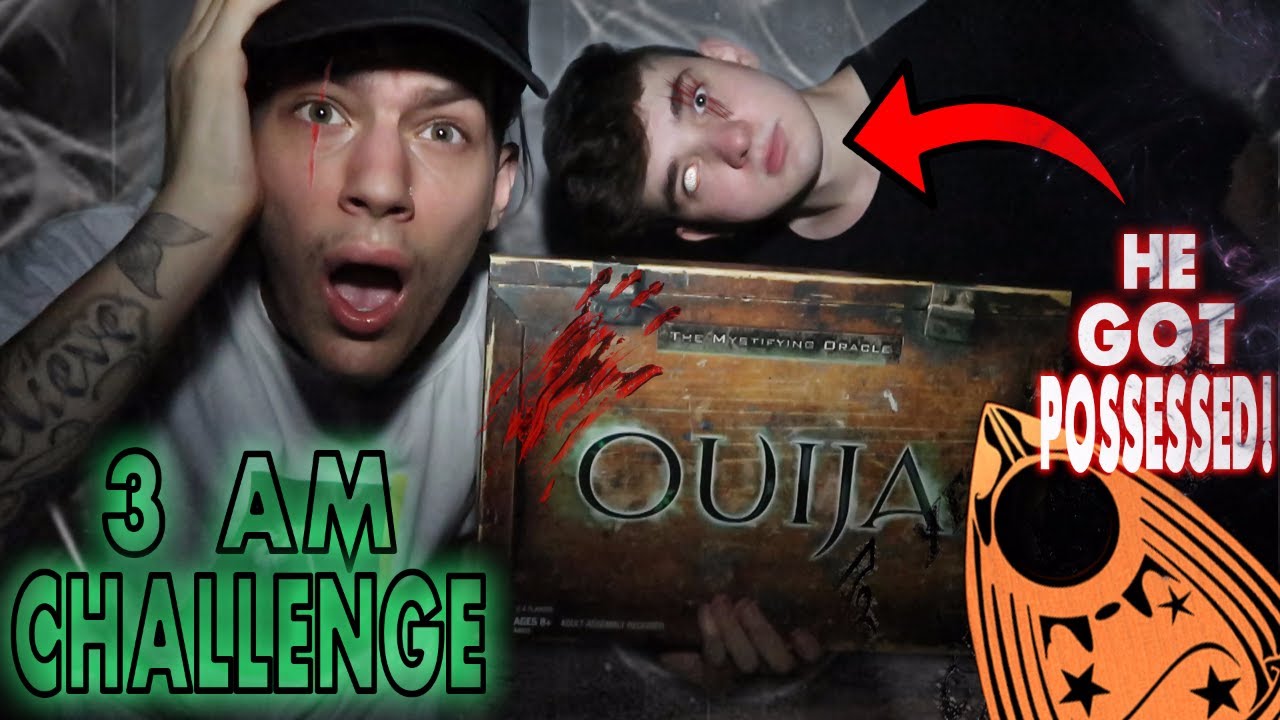 (HE GOT POSSESSED!) DO NOT PLAY WITH A HAUNTED OUIJA BOARD AT 3 AM! 3 ...