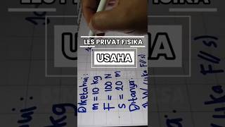 Les privat Fisika SMA | Cara menghitung usaha #bimbelmsrisa #lesprivat #lesonline #bimbelonline
