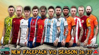 Facepack Collection V12 Season 26/27 - PES 2021 & Football Life 2026 Facepack Collection V12 Season 26/27 - PES 2021 & Football Life 2026