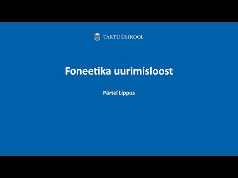 Research methods in Estonian phonetics