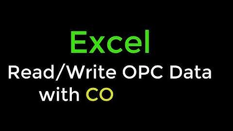 Excel read / write OPC data (with COPC DLL)
