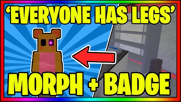 How to get the "EVERYONE HAS LEGS" BADGE + MORPH in PIGGY RP [W.I.P] || Roblox