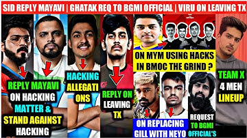 SID ON ALLEGATION ON GOBLIN & REPLY TO MAYAVI AMAN ON MYM HACKING | GILL REPLACING NEYO ? VIRU ON TX
