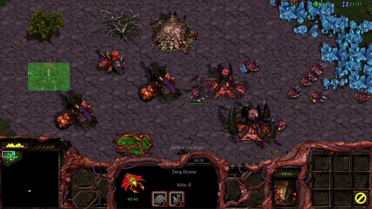 StarCraft Remastered Gameplay - Overmind Campaign Mission 9: The Invasion of Aiur