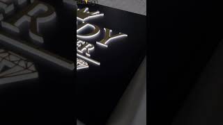 Stunning light box with push-through acrylic letters #ledsign Stunning light box with push-through acrylic letters #ledsign
