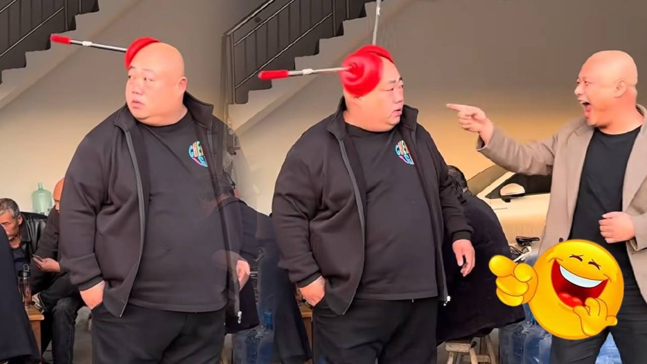 Who put a toilet plunger on my head?