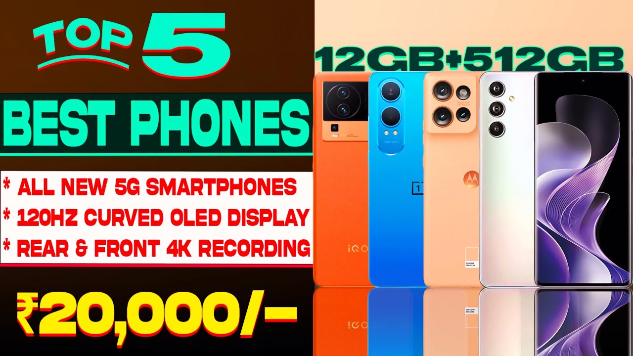 Best 5G Phone Under 20000 in 2024| 12GB+512GB | Curved Display| Top 5 ...