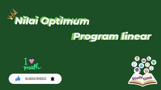 Program Linear - Nilai Optimum