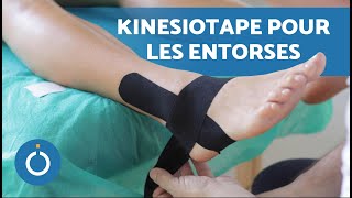 Placer une BANDE de KINÉSIOLOGIE sur la CHEVILLE 🦶🏼 Bandage Neuromusculaire Cheville