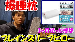 【神サブ85】リベ大の両学長も購入！爆睡枕ブレインスリープピローを3ヶ月間使ってみた感想と睡眠コンサルの話