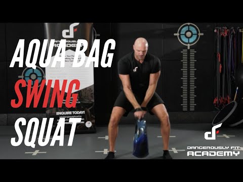 Aqua Bulgarian Bag Swing Squat - Dangerously Fit Academy