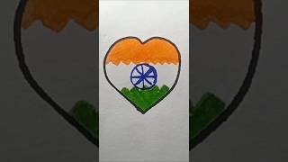 Indian Flag drawing 🇮🇳 Republic day Independence day drawing #viral #art #reels