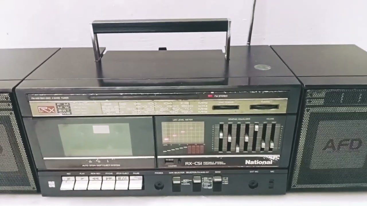 National AFD Radio Cassette RX-C51 - YouTube