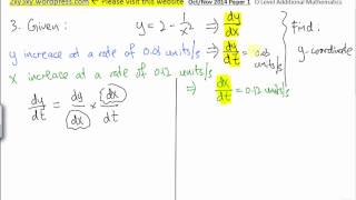 GCE O Level A Maths 2014 Oct Paper 1 Q3 tys solution