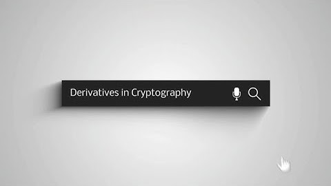 Derivatives in Cryptography