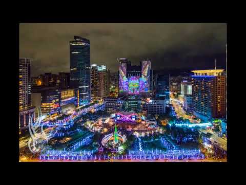 新北市歡樂耶誕城．巨星耶誕演唱會．燈光秀縮時攝影